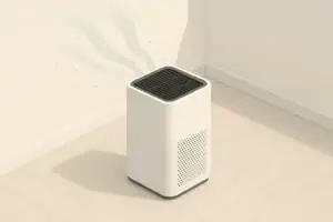 Air purifier reducing fine dust in a clean room