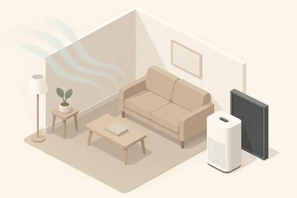 Generic purifier with carbon filter in neutral room