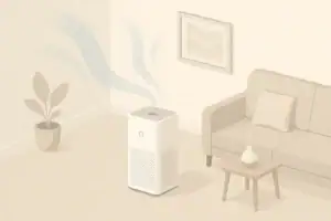 Generic purifier in a calm tidy room